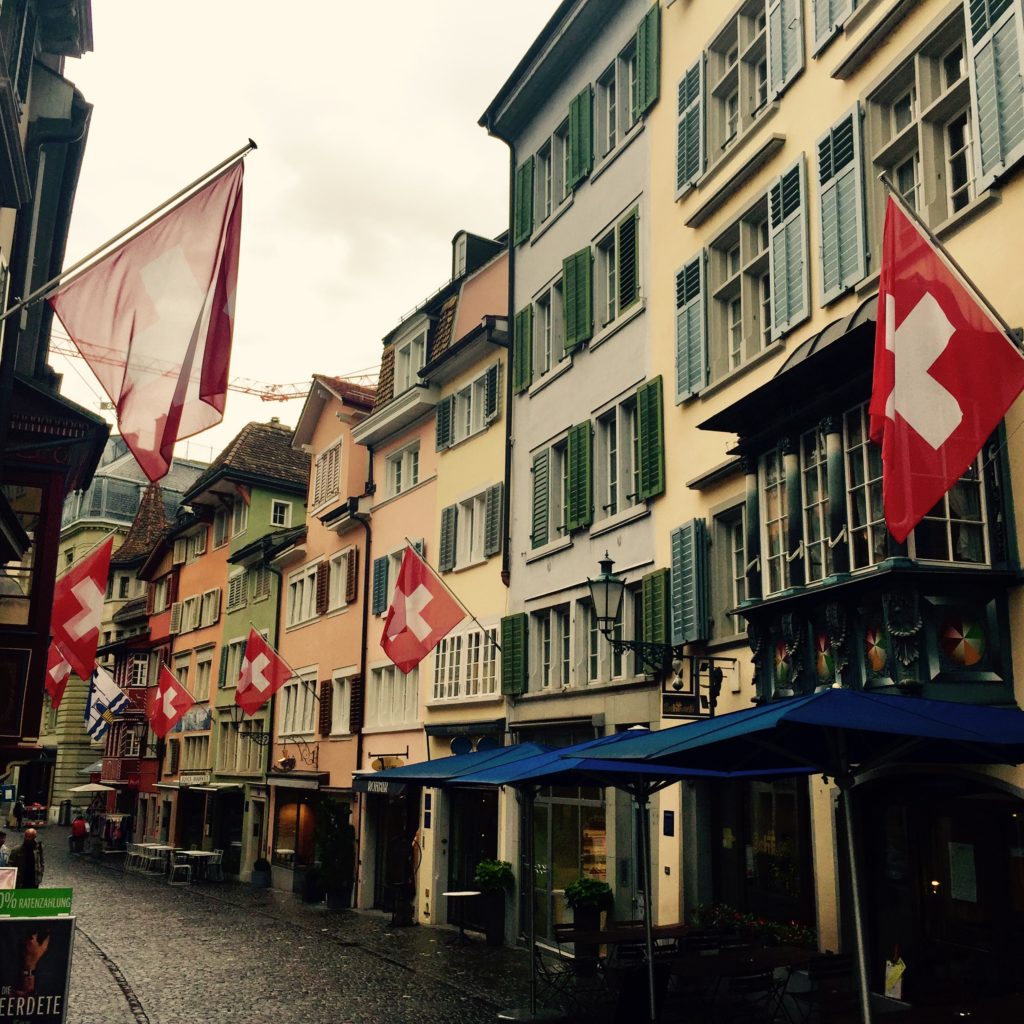 Schweiz Switzerland Zürich Schweizer Fahne 