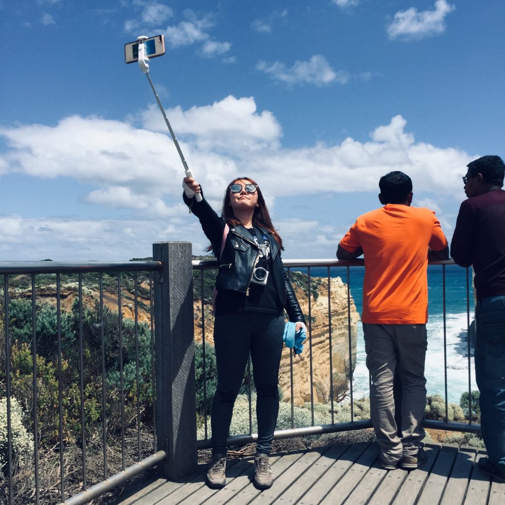 Touristen Selfies Urlauber