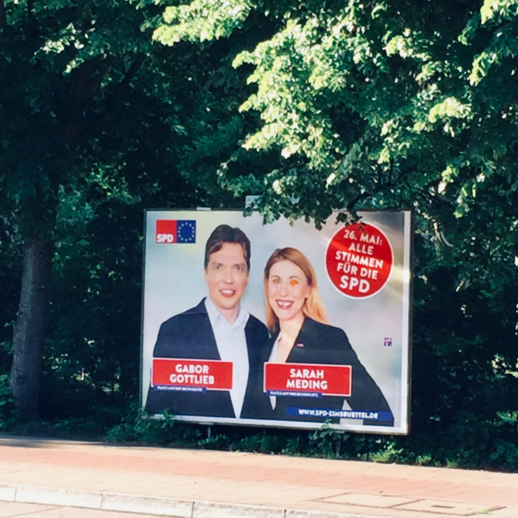 Wahl Wahlplakat SPD Wahlniederlage Europawahl