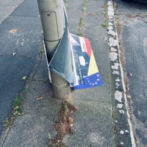 Wahl Wahlplakat CDU Wahlniederlage Europawahl