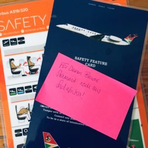 Safety Card Sicherheitshinweise