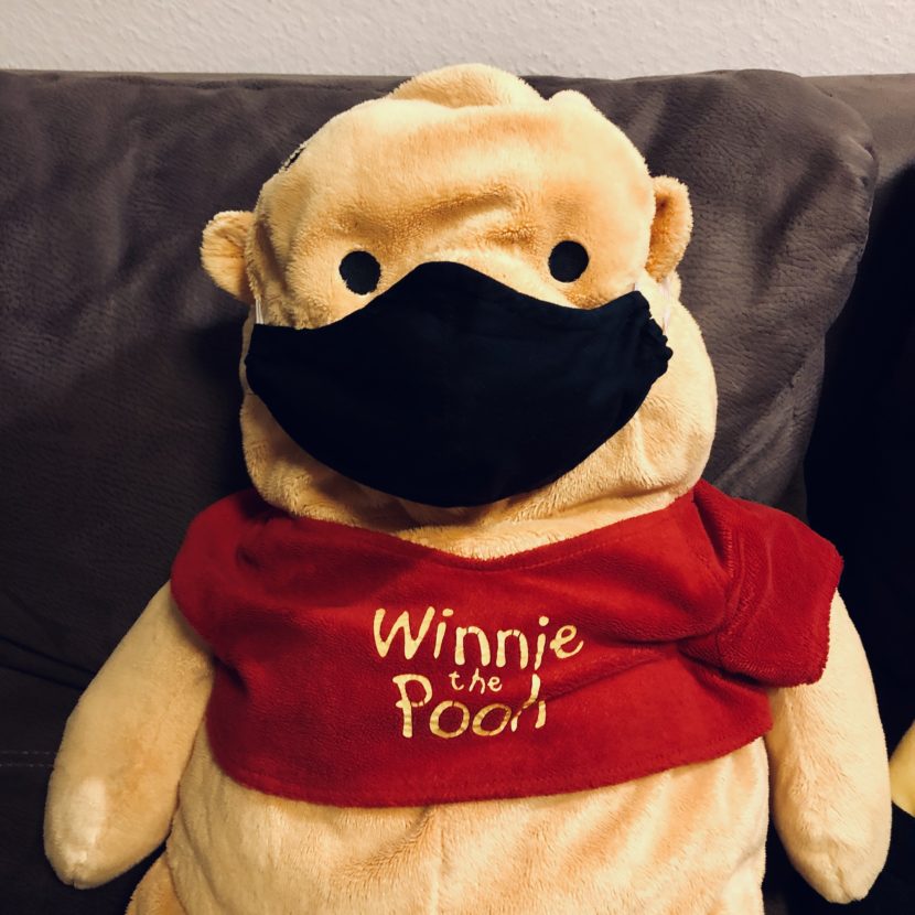 Ausnahmeregel Corona Schellenaffe Maske Maskenpflicht Winnie the Pooh