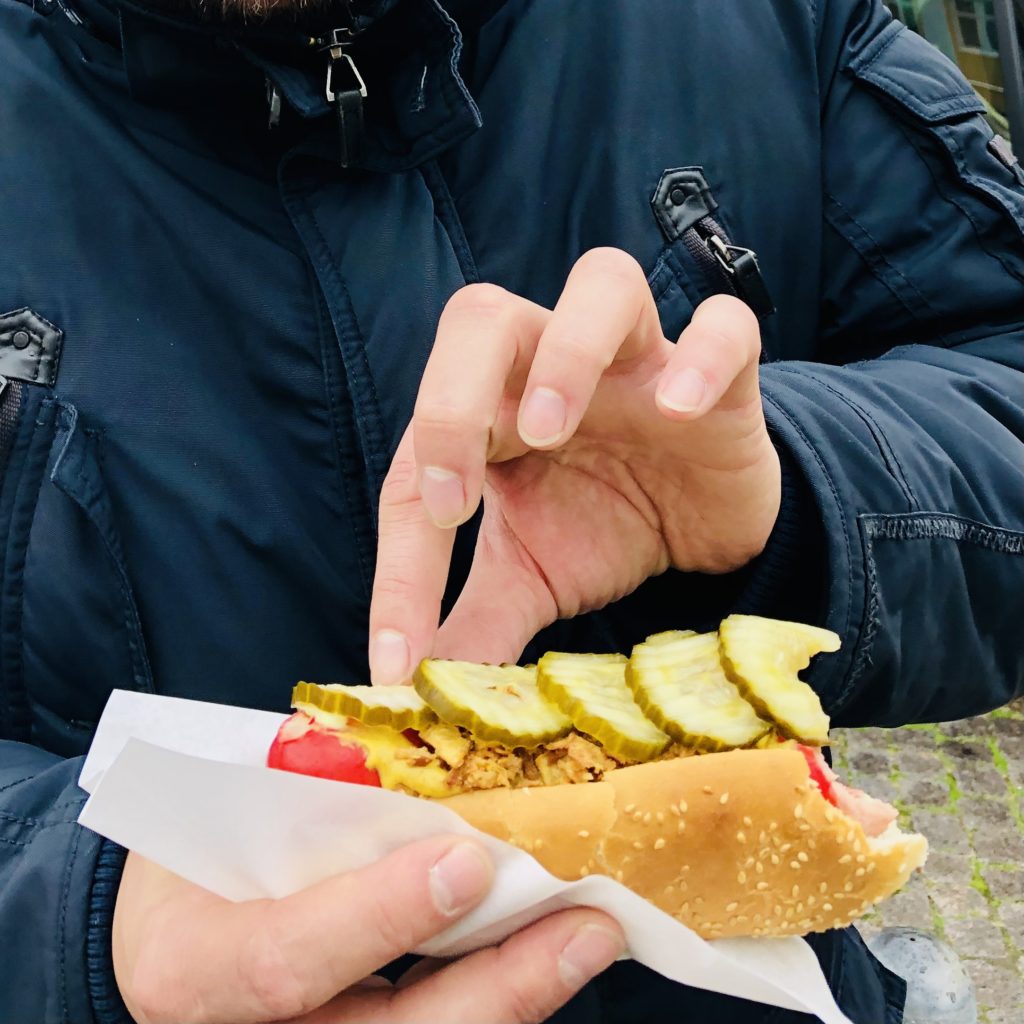 Dänemark Denmark Happiness Strand Herbst Hotdog Wurst