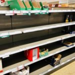 Leere Regale Hamstern Mangelware Ausverkauft